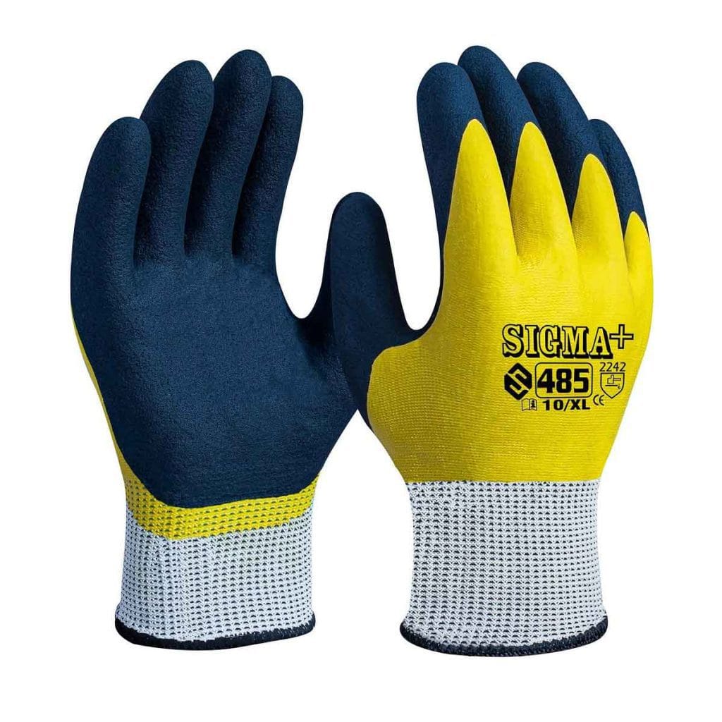 Latex work glove +485